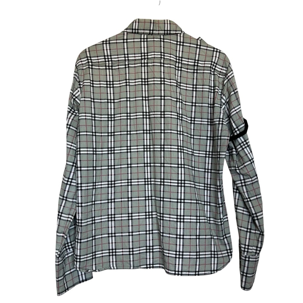 Tripp NYC Men’s Medium Goth Plaid Black/Red Checked Button Up Shirt - Picture 3 of 14